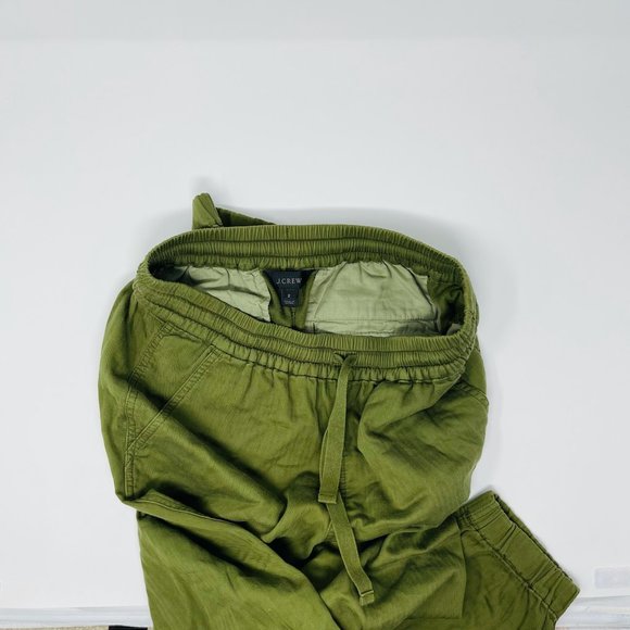 J.Crew Galicia Pull-On Cargo Pants Deep Moss Green Size 2 - Picture 8 of 8